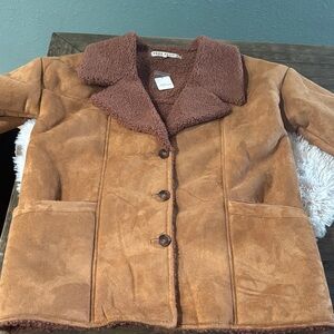Free People Tan Teddy Jacket